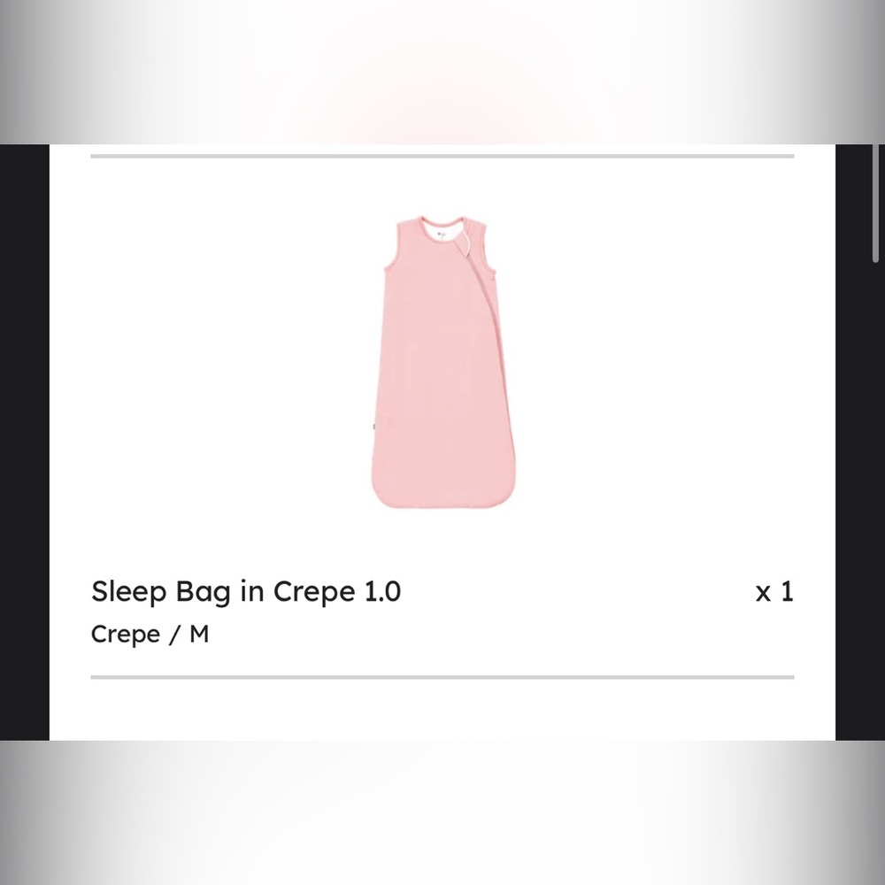 Kyte Baby sleep sack SZ M 1.0tog